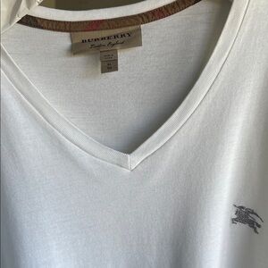Burberry Classic White V-Neck Tee